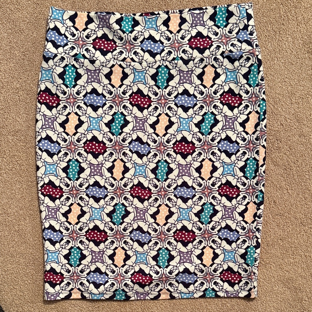 Lularoe Women's 2x Disney's Minnie Mouse Pencil Skirt